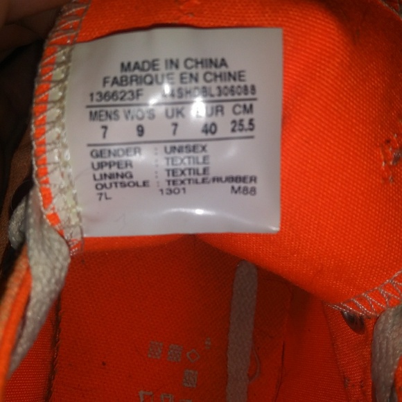 Faded orange allstar converse - Picture 5 of 5